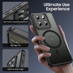 Magnetic for Motorola Moto Edge 2025 Case Slim Thin Translucent Matte Phone Case
