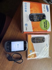 Samsung Flight II Black Slider AT&T QWERTY 2MP Camera Box Accessories
