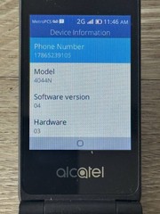 Alcatel GO FLIP Flip Phone MetroPCS 4G LTE Tested Works