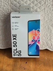 Locked To Verizon TCL 50 XE 5G Prepaid Smartphone 50MP 6.56” 128GB NEW SEALED!