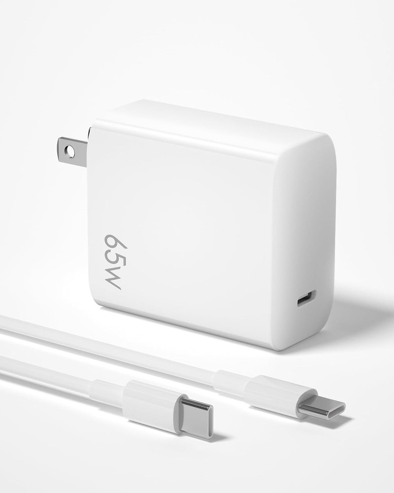 65W USB-C Fast Charger Block for iPhone 17/16/15 Series with 6.6ft Cable