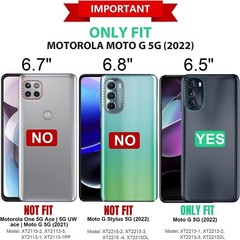 Case for Motorola Moto G Stylus 5G with Built-in Screen Protector, Full-Body