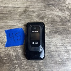 Nokia 6085H Black Bluetooth 0.3MP 4MB 1.8″ Color Screen AT&T Flip Cellular Phone