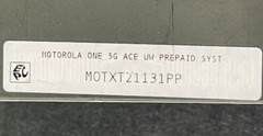 New/Sealed Verizon Motorola One 5GUW Ace Prepaid Volcanic Gray 64GB World Device