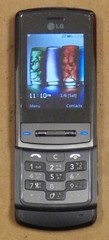 LG Shine KE970 – Gray and Silver ( Unlocked ) Super Rare Slider Phone – Bundled