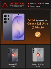 Samsung Galaxy S26 Ultra Case with Card Holder, RFID Blocking & Slide Camera Cov