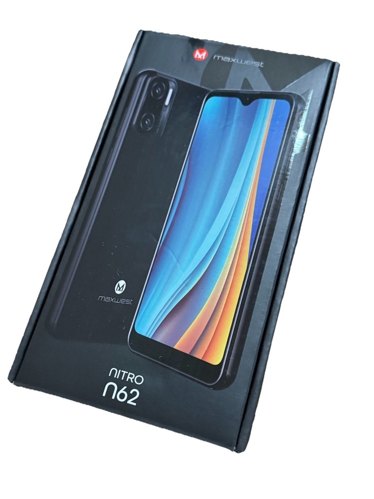 Open Box. Maxwest Nitro N62 PURPLE. 32GB (Unlocked) Dual SIM. Sealed Battery