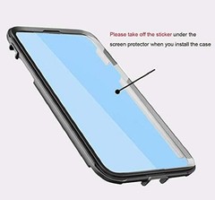 Samsung Galaxy A50 Case Carbon Fiber w/Screen Protector Slim Bumper