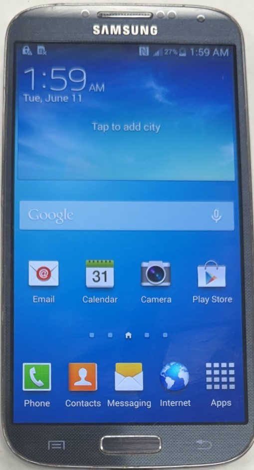 Samsung Galaxy S4 – 16 GB – Charcoal Black (Verizon) 0629-44