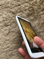 HTC Desire 510 4GB Damaged Screen, as parts, White – Boost Mobile ***READ