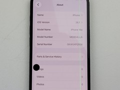 Apple iPhone 16e (A3212) 128GB – Black (Unlocked) Smartphone – *DAMAGED* – H7727