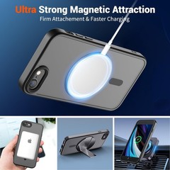 Magnetic for iPhone SE Case 2022 (3rd)/2020 (2nd), iPhone 8 Case Translucent Mat