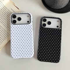 iPhone 17 Pro Case Cute Aesthetic Polka Dot Phone Case for Women Girl Shockproof