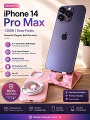 Apple iPhone 14 Pro Max 128GB Unlocked Very Good Condition 100%BH