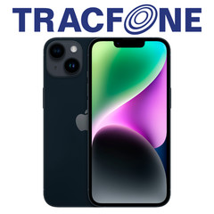 Apple iPhone 14 A2649 128GB Midnight TracFone Locked Very Good