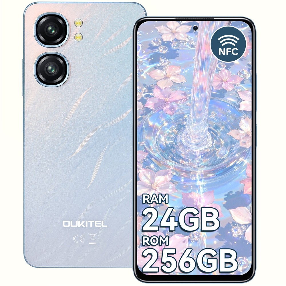 OUKITEL C58 Pro Cell Phone 24GB+256GB/1TB 5150mAh 6.7″ HD+ 50MP+8MP NFC T-Mobile