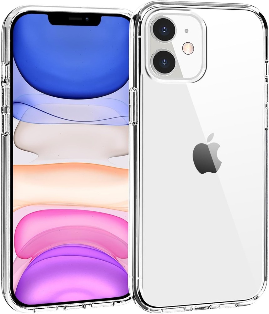 Clear Shockproof Protective Bumper Case for iPhone 11, Slim Cover for 6.1 Inch