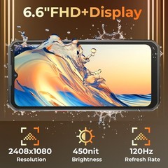 OUKITEL WP55S Rugged Phone 24GB+256GB 11000mAh 64MP Android 15 NFC 4G 6.68″ FHD+