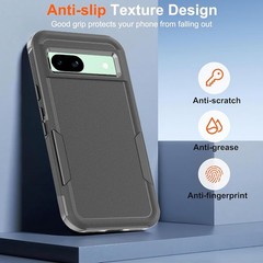 for Pixel 8A Case, Heavy Duty Full-Body Shockproof Case for Google Pixel 8A 6.1″
