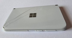 White Microsoft Surface Duo 128GB Android Phone with EXTERNAL CRACKS & NO POWER