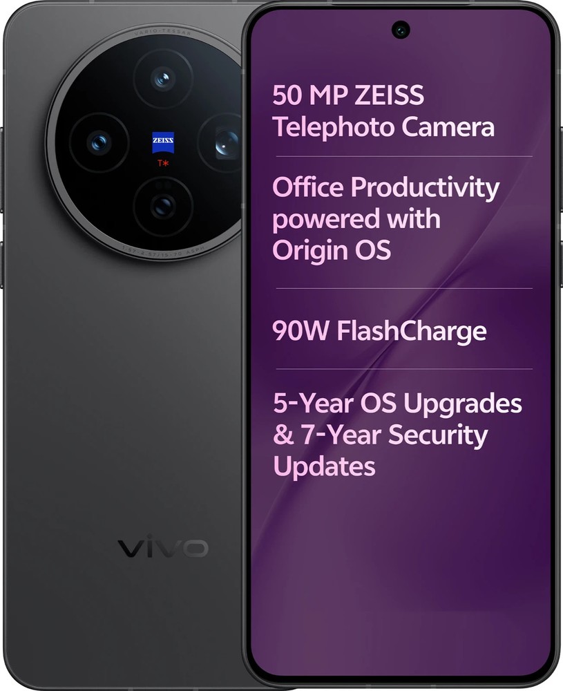 vivo X200T (Black, 512GB) (12 GB RAM) Dimensity 9400+ ESIM Global Version