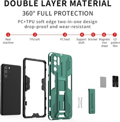 Phone Case for Huawei P30 Pro with Tempered Glass Screen Protector and Slim Stan