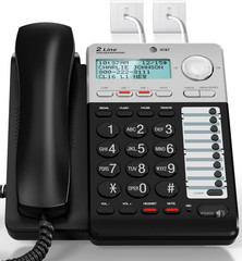 ML17929 2-Line Corded Speakerphone with Caller Id/Call Waiting, Black – Built-In