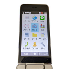 SHARP AQUOS Keitai 2 601SH White 4G SIM-free Flip Phone Mobile microUSB