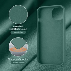 Designed for iPhone 13 Case, Designed for iPhone 14 Case, Silicone Ultra Slim Ca