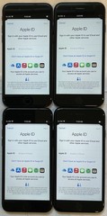 LOT OF FOUR USED GSM UNLOCKED APPLE iPhone 7, 128GB A1660 MNAJ2LL/A PHONES
