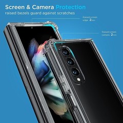 Samsung Galaxy Z Fold 3 Case Non-Yellowing Full Body Hard PC Stylish Shockproof