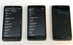 Lot of 3 x Motorola Droid Maxx 16GB XT1080 UNLOCKED Verizon Smart Phones (READ