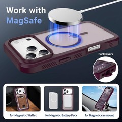 Magnetic for iPhone 17 Pro Max Case, Military Grade Drop Protection, Heavy Duty