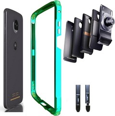 Motorola Moto Z3 /Z3 Play Case Drop Protection Bumper Compatible Moto Mods-Green