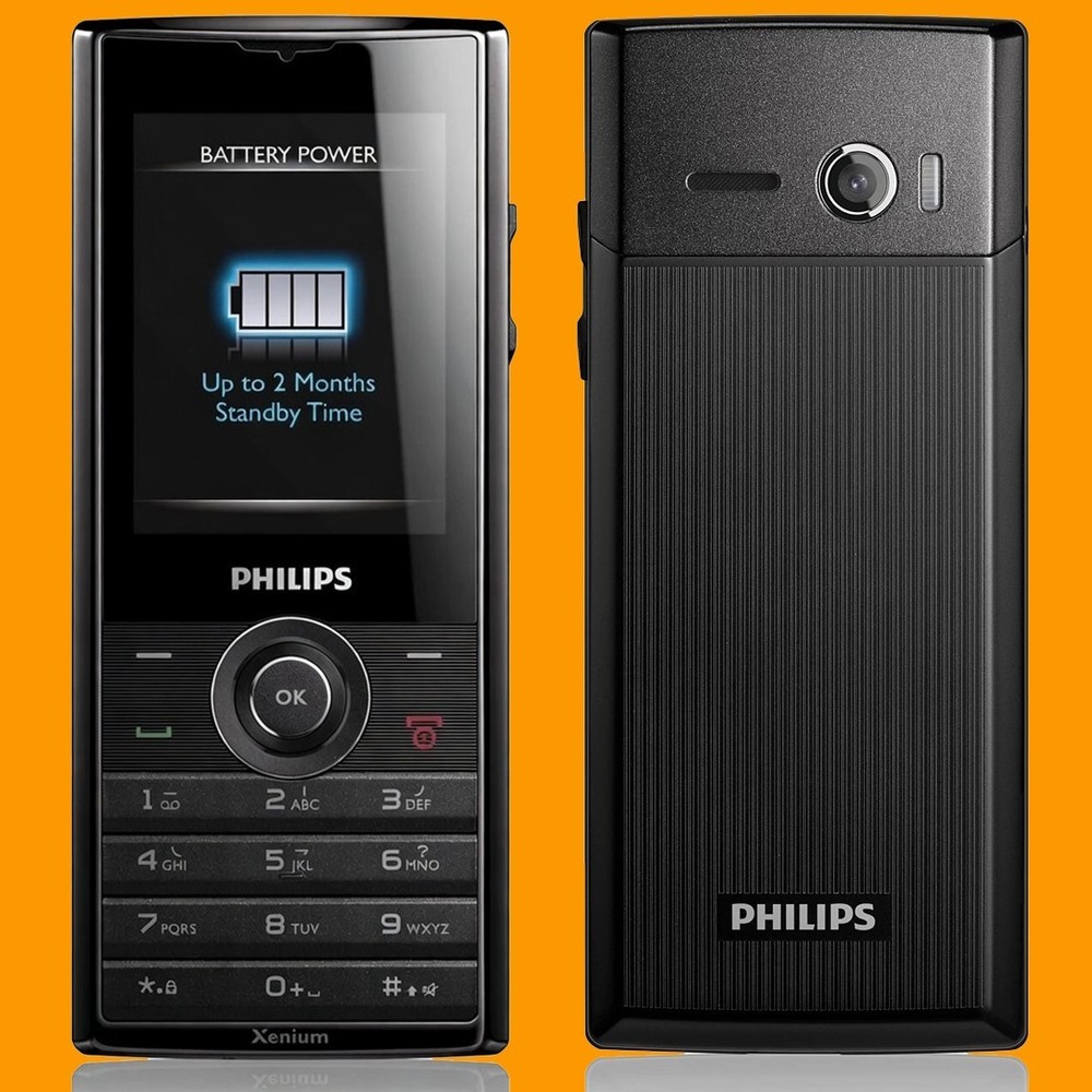Philips Xenium X3560 2MP 60 Days Standby Unlocked Dual SIM 2G Feature Cell Phone