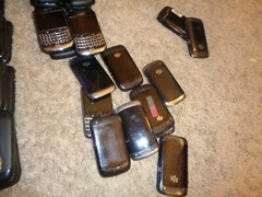 (LOT OF 136) Blackberry Bold Curve Cell Phones