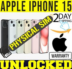 APPLE IPHONE 15 128GB 256GB FACTORY UNLOCKED ✅PHYSICAL SIM TRAY✅(A3089) ❖SEALED❖