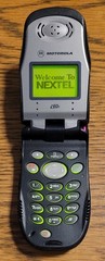 Motorola i60c – Black and Gray ( Nextel ) Rare iDEN Push2Talk Flip Phone