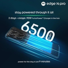 MOTOROLA edge 70 pro (White 8GB, 256GB) Dimensity 8500 NFC Global Version.