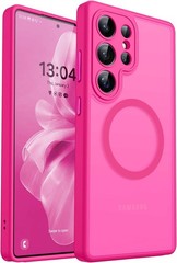 Translucent Matte Hot Pink Case for Samsung Galaxy S25 Ultra (2025) – Protective