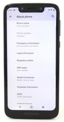 Motorola Moto G7 Play XT1952-3 32GB Verizon Black Smartphone; 6178105