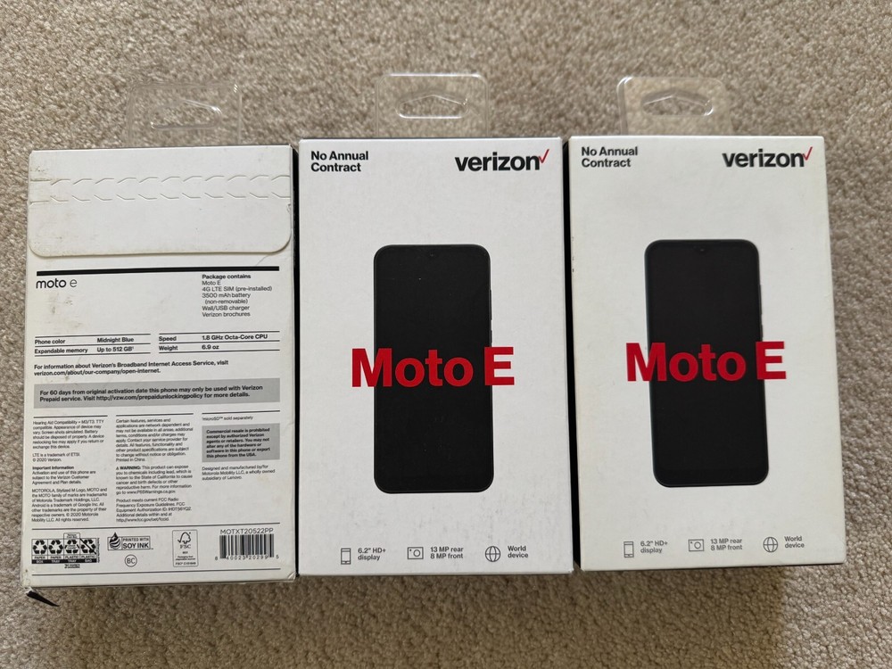 New Moto E Verizon Wireless Smart Phone 32GB/2GB RAM 6.2″ Smart Phone