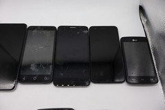 Lot Of 13 Mixed Android Apple Cell Phones or For Parts Only LG SAMSUNG IPHONE