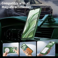 Motorola Razr Plus 2026/2025/2024 Case, Moto Razr 50 Ultra 5G Magnetic Cover Gre