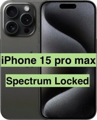 Apple iPhone 15 Pro Max – 256 GB – Black (Spectrum) EXCELLENT