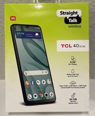 Straight Talk Wireless – TCL 40 XE / 5G 64GB / Black – Prepaid Smartphone – NEW