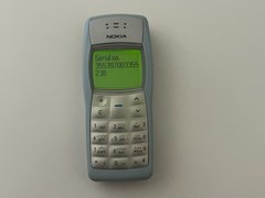 Original Nokia 1100 -Rare Sky Blue Retro Color (Unlocked) GSM Mobile phone