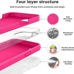 iPhone 17e Case and for iPhone 16e Case, Liquid Silicone Upgrade Shockproof Phon