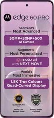 MOTOROLA Moto Edge 60 Pro 5G-Factory Unlocked-Global-8GB 256GB-Sparkling Grape