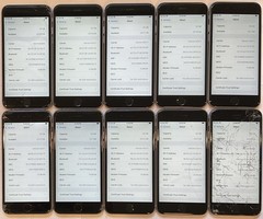 TEN USED GSM UNLOCKED APPLE iPhone 6S, 32GB A1688 MN1M2LL/A PHONES FOR REPAIR